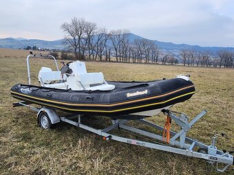 Rib člun 5.5m, motor 90hp vstřik, el.trim, vlek - 2