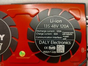 DALY BMS-120A, Li-ion 13S 48V BT - 2