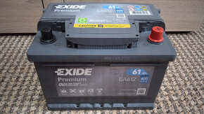 Autobaterie Exide Premium 61Ah – Perfektní stav - 2