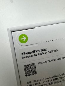 Iphone 15 pro max 256gb - nový - 2