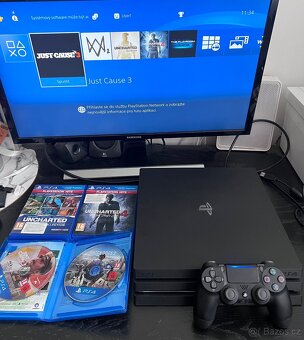 PS4 PRO 1TB 4K CUH-7216B + celkem 6 her - 2