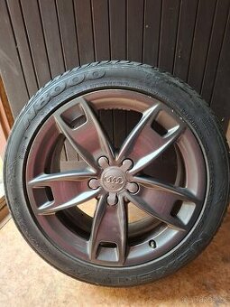 Prodám original kola Audi R17 7,5J ET56 včetně pneu - 2