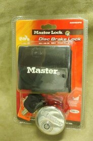 Motocykl Chromovaný MASTER LOCK Zámek kotoučové brzdy - 2