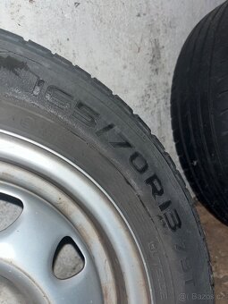 Prodám letní kola 165/70R13 s diskama - 2