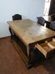 Barokní stůl a židle - 2