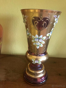 Novoborské sklo - vázy - 2
