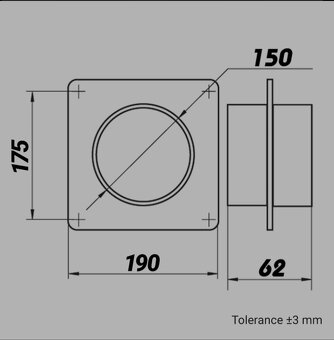 Montážní rámeček 150mm DALAP - 2