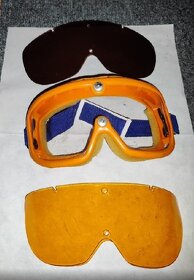 retro lyžařské brýle OKULA (včetně 3 výměných hledí) - 2