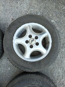 ALU disky AEZ 5x100 R13 s letními pneu 155/80 R13 - 2