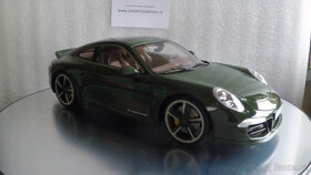 Model 1:18 Porsche 911 991 Club Coupe black GTSpirit green - 2