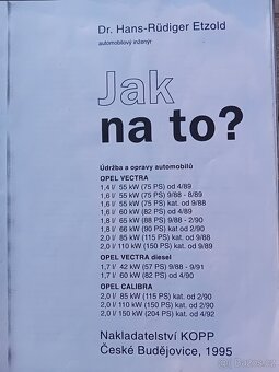 Údržba a opravy OPEL VECTRA - 2