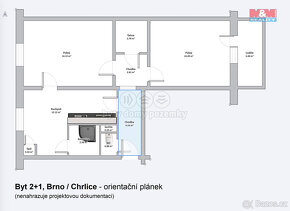 Prodej bytu 2+1, 57 m², Brno, ul. Pěkná - 2