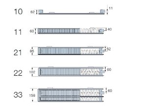 Třídeskový radiátor VK 33-60x50 - 2