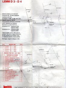 4prvková YAGI anténa LEMM D-4 AT-64 26-30Mhz - 2