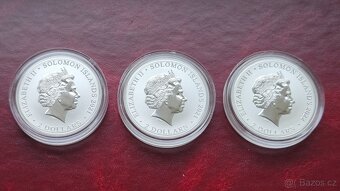 3x 1 oz stříbrná mince Pirate Queens 2021 a 2022 - 2