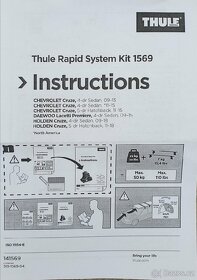 Kit Thule 1569 - Chevrolet Cruze, Daewoo Lacetti - 2