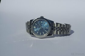 Seiko Mod Datejust leaf blue dial Automatické - 2