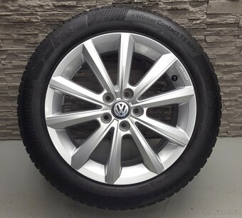 16" Originál VW Merano 5x100 zimní pneu 6-7mm - 2