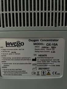 LOVEGO OX-10A kyslíkový koncentrátor -10L - 2