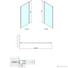 EL3315 - skleněná boční stěna - 2