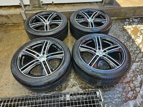 Alu kola 5x112 R17 Letní pneu  225/45/R17 Barum - 2