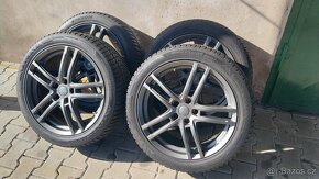 Prodám alu Audi, VW,Škoda zimní pneu Hankook 245/45/19 - 2