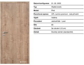 Dveře Doornite 80L - 2