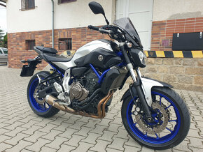 Prodám Yamaha MT-07 RACING BLUE , r. v. 2015,ČR, 14362km - 2