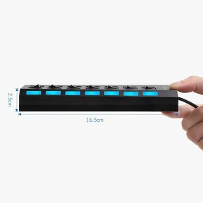 7 v 1 USB rozbočovač 7-portový Expander Multi porty USB 2.0 - 2