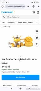 fondue EVA Zlutá giallo lucido 29 dílů - 2