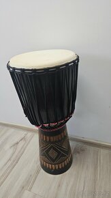 Africký Buben Djembe – 70 cm Ručně Vyřezávaný - 2