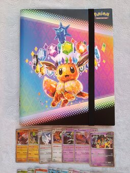 Pokémon Prismatic Evolutions set karet + Album v1 - 2