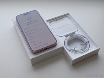 APPLE iPhone 15 Plus 128GB Pink - ZÁRUKA 12 MĚSÍCŮ - KOMPLET - 2