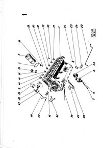 Motory LIAZ M 634 a M 637 - katalogy ND + dílenská příručka - 2