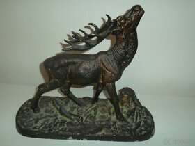 hliníková replika bronzové sochy jelena - 2