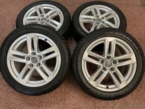 Originální ALU kola audi 5x112 r17 zimní pneu 6,5mm - 2