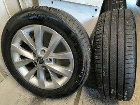 Alu kola Škoda Octavia 3 5x112 r16 Originál,pneu7mm205/55/16 - 2