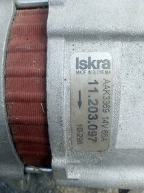 Alternátor Iskra 14V 65A - 2