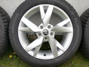 alu Škoda Octavia IV, alu Lyra 17", zimní pneu 205/55 R17 - 2