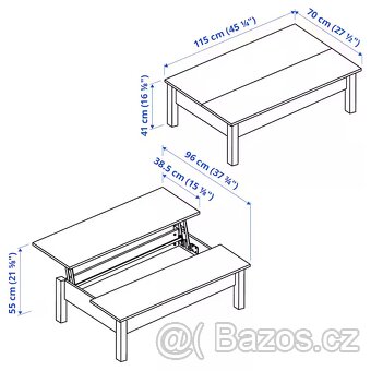 IKEA TRULSTORP - Nastavitelný konfereční stolek - 2