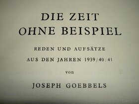 JOSEPH GOEBBELS O ČASE,JENŽ NEMĚL  OBDOBY úvahy a eseje 1941 - 2