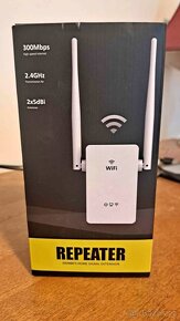 Wi-Fi Opakovač 300Mbps, 2.4GHz, 2x5dBi, Zesilovač Signálu - 2