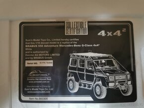 Model auto mercedes benz G brabus 1:18(škoda,tatra,zetor,ab - 2