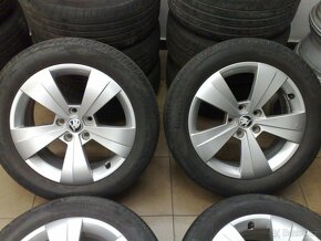 alu kola 5x112 r17 original škoda superb 215/55/17 - 2