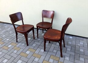 Prvorepublikové židle THONET 3ks - 2