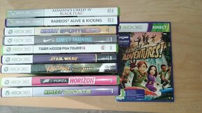 Xbox 360 + Kinect + 2 bezdrátové ovladače + hry - 2