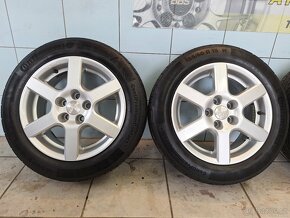 Alu kola R15 5x100 Aluett + letní pneu 185/60/15 - 2