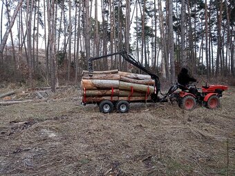 Vyvážečka, vyvážecí vlek, hydraulická ruka - 2