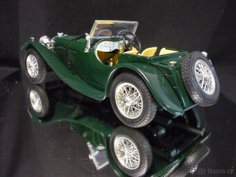 Jaguar SS100 1937 zelený Bburago 1/18 - 2