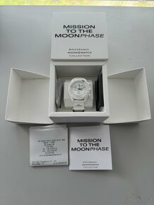 Hodinky Omega & Swatch Moonphase SNOOPY White - 2